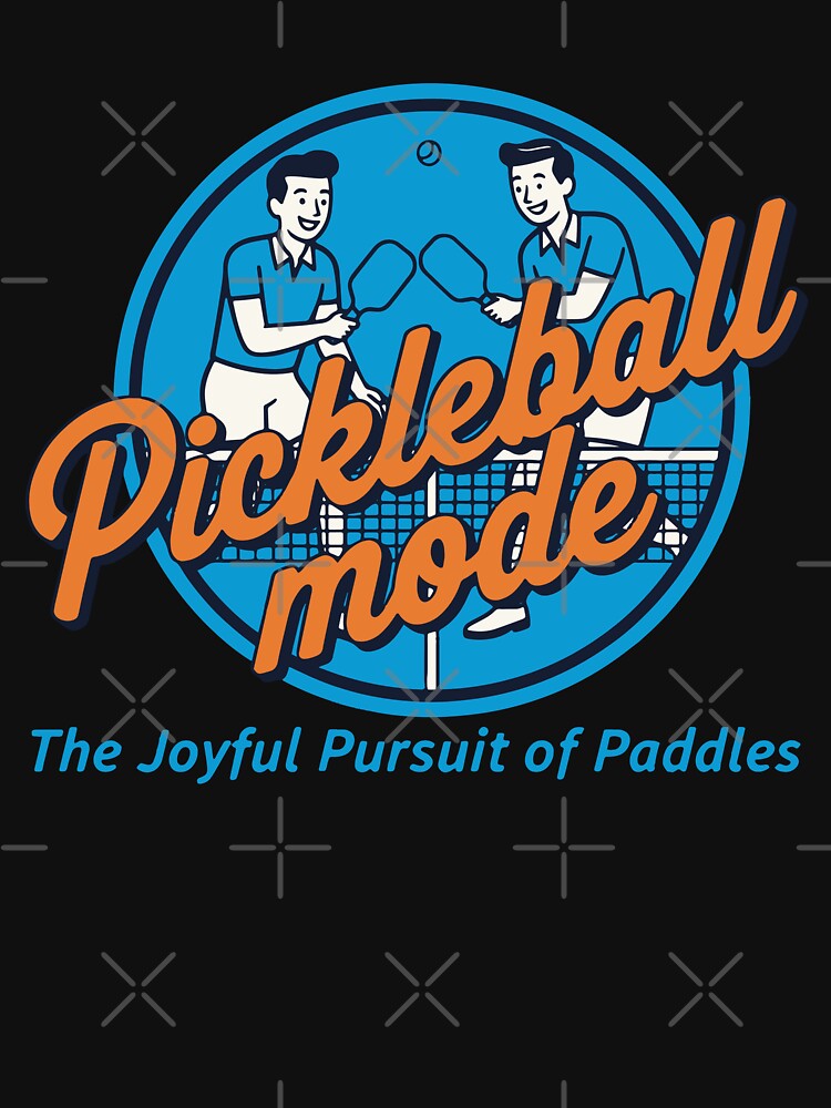 Pickleball Mode Funny Player Paddle Balls Net by LuminOrb