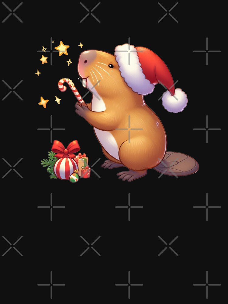 Capybara Celebrating Christmas by printsbymiles