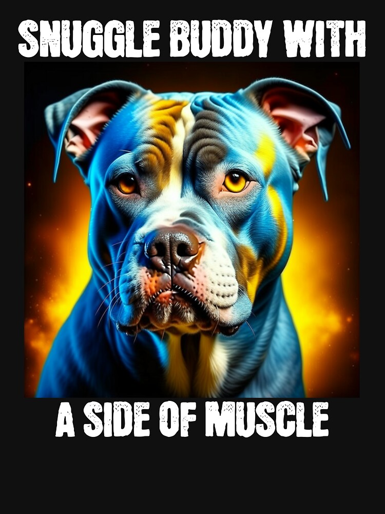 Snuggle Buddy - Cute Dog - Pitbull by BlueCoastPOD