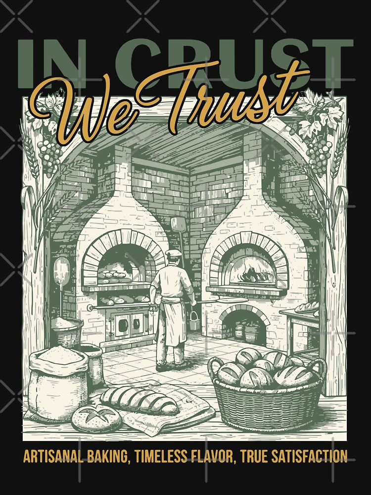 Sourdough Bread Baking Baker In Crust We Trust by LuminOrb