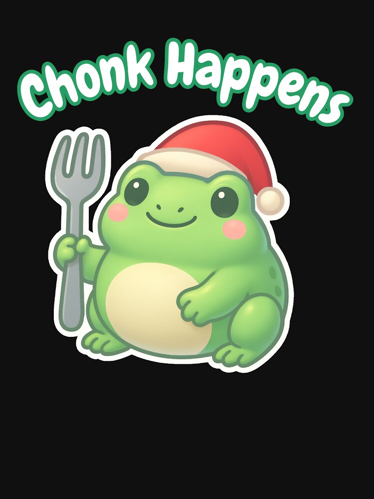 Chonk Happens – Christmas Frog Vibes by Maryna_Reine