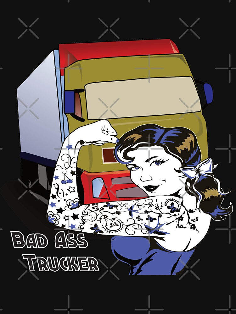 Bad Ass Girl Trucker/Adult Trrucker by alayal57