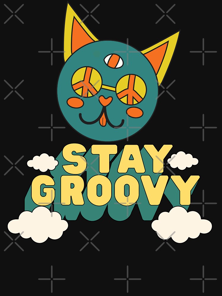 stay groovy retro design classic design by anandsiva2703