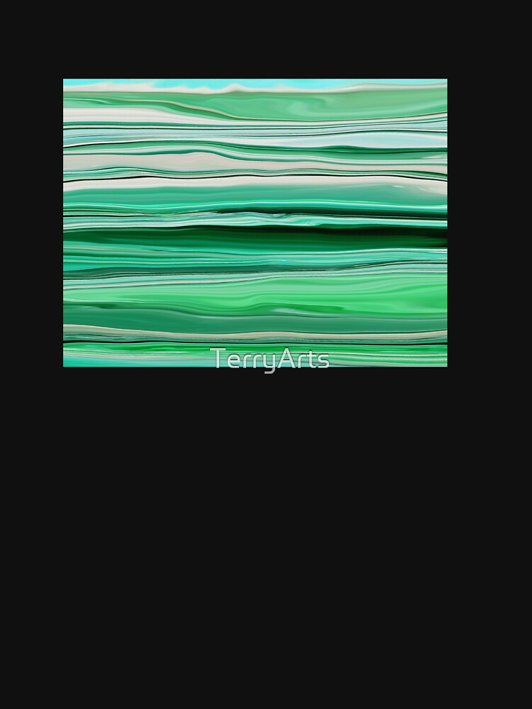 Abstract Ocean Horizontal Lines Coastal Style Décor Beachy Vibes Art 11 of 20 by Beachy