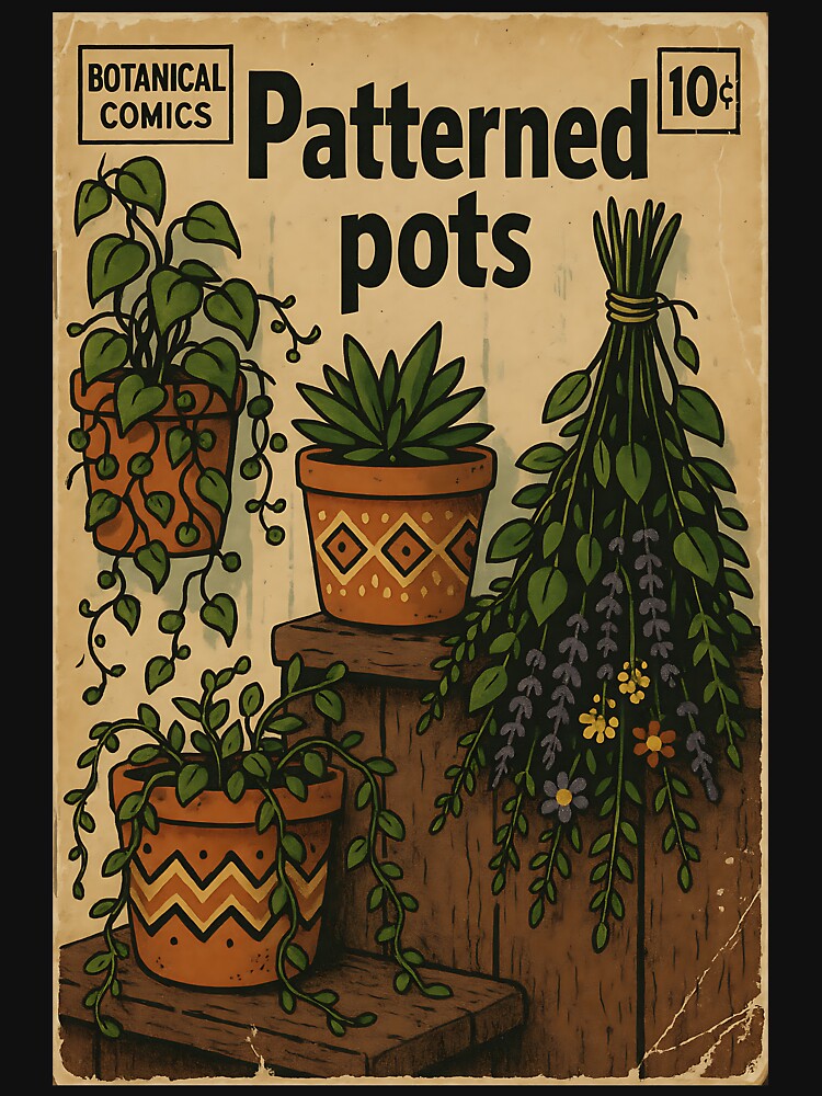 Botanical Bohemian: Patterned Pots by bapupa
