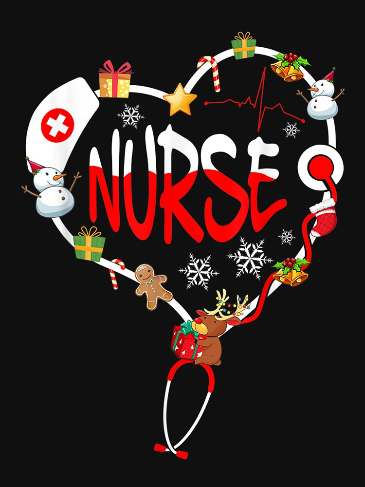 Christmas Nurse Crew Christmas Nurse Nursing Cute Health by laurenm233