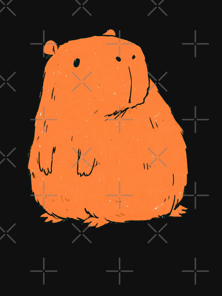 Cute Standing Capybara | Unbothered Chill Animal Art by kuwagatamushi