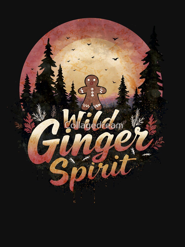 Wild Gingerbread spirit, distressed style, outdoors,explore,adventure and Christmas gingerbread by Collagedream