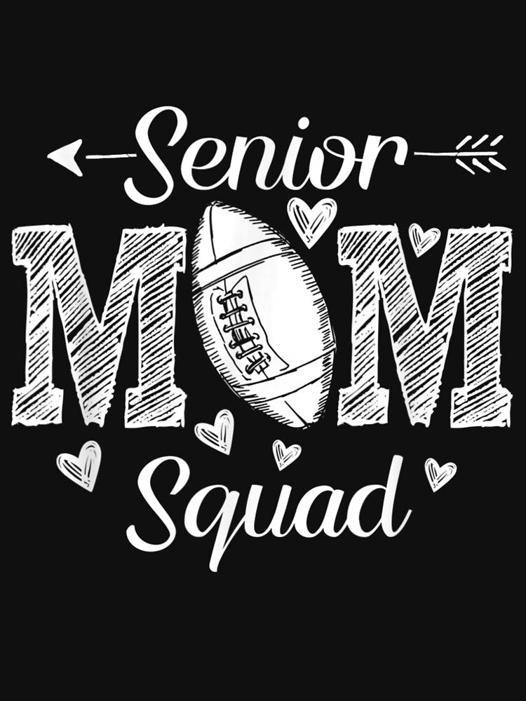 Senior Football Mom Squad T-Shirt by SimoDesigne07