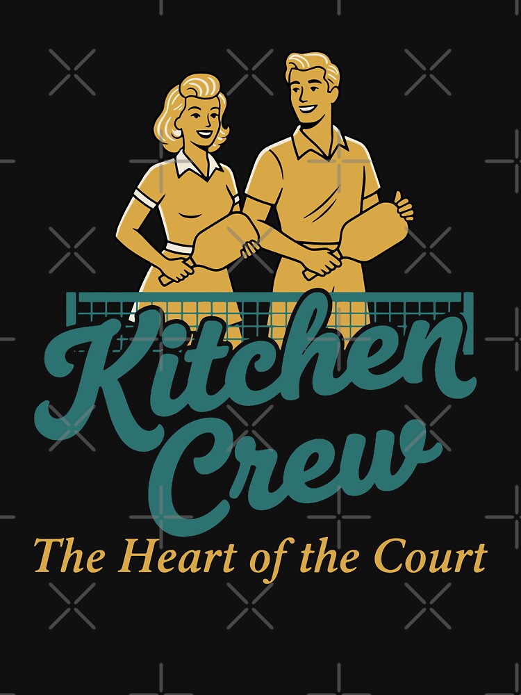 Pickleball Kitchen Crew Heart Of The Court Funny by LuminOrb