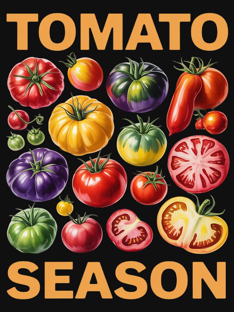 Tomato Season Vegan Vegetable Gardening Plant Lover by nicomitchell