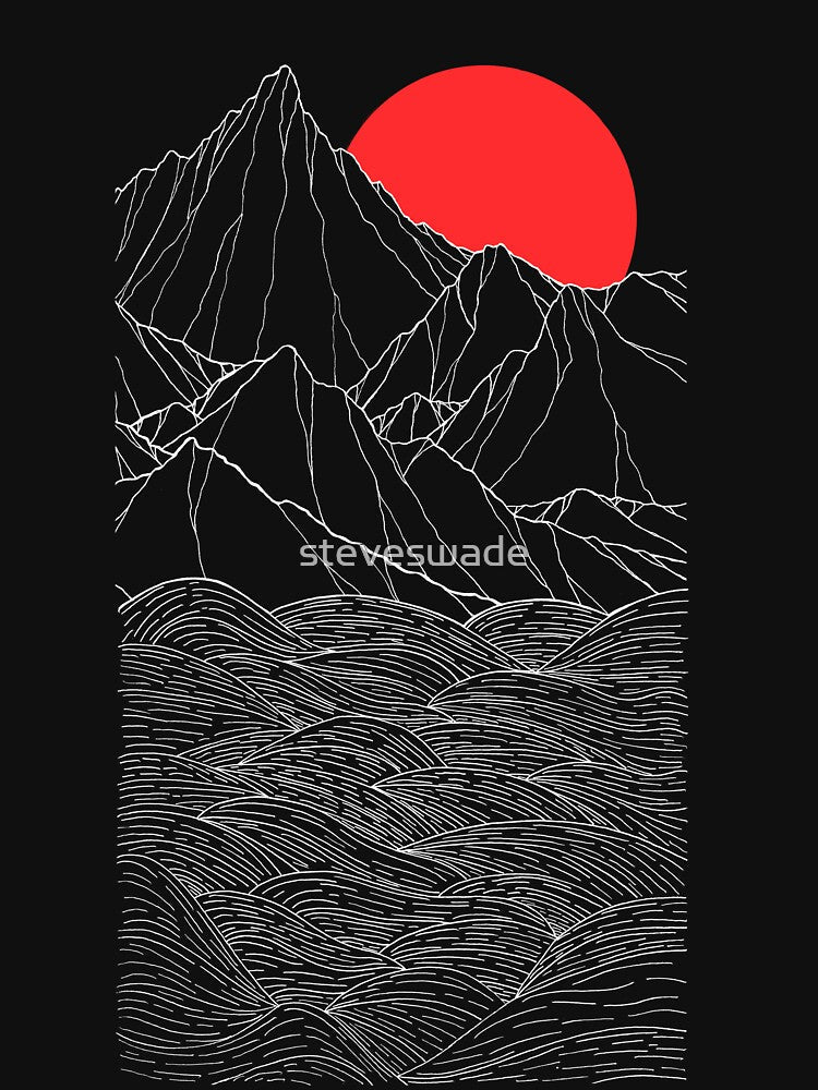 The red sun cliffs by Swadeillustrations Unisex