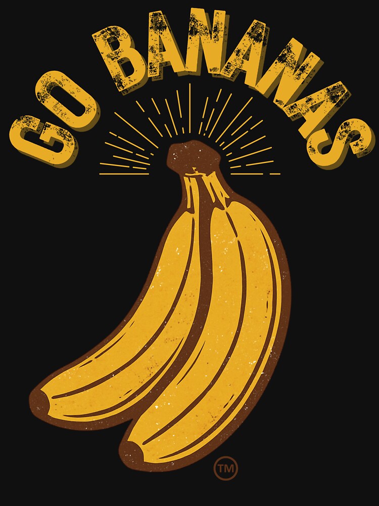 Go Bananas – Vintage  Bananas Design for Retro Fruit Lovers & Aesthetic Apparel by Thehatinthecat