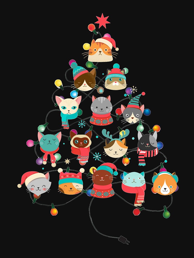 Funny Christmas Cat Lovers Gift by RessieSmitham
