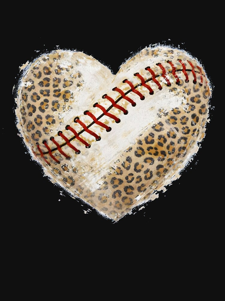 Leopard Baseball Heart by Lakatosarpad