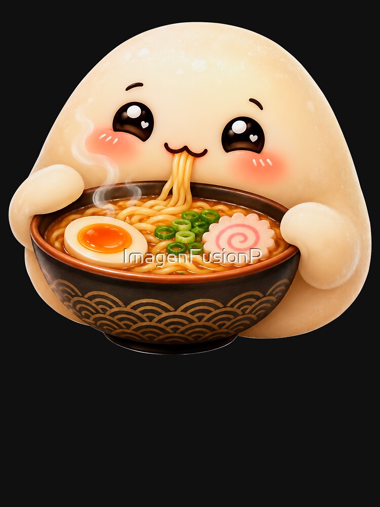 Cute Ramen Mochi Noodle Bowl by ImagenFusionP