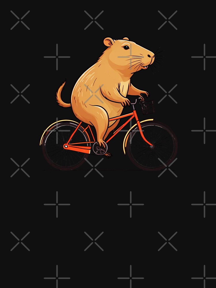 Capybara Riding A Bicycle by TheAnimalZ00