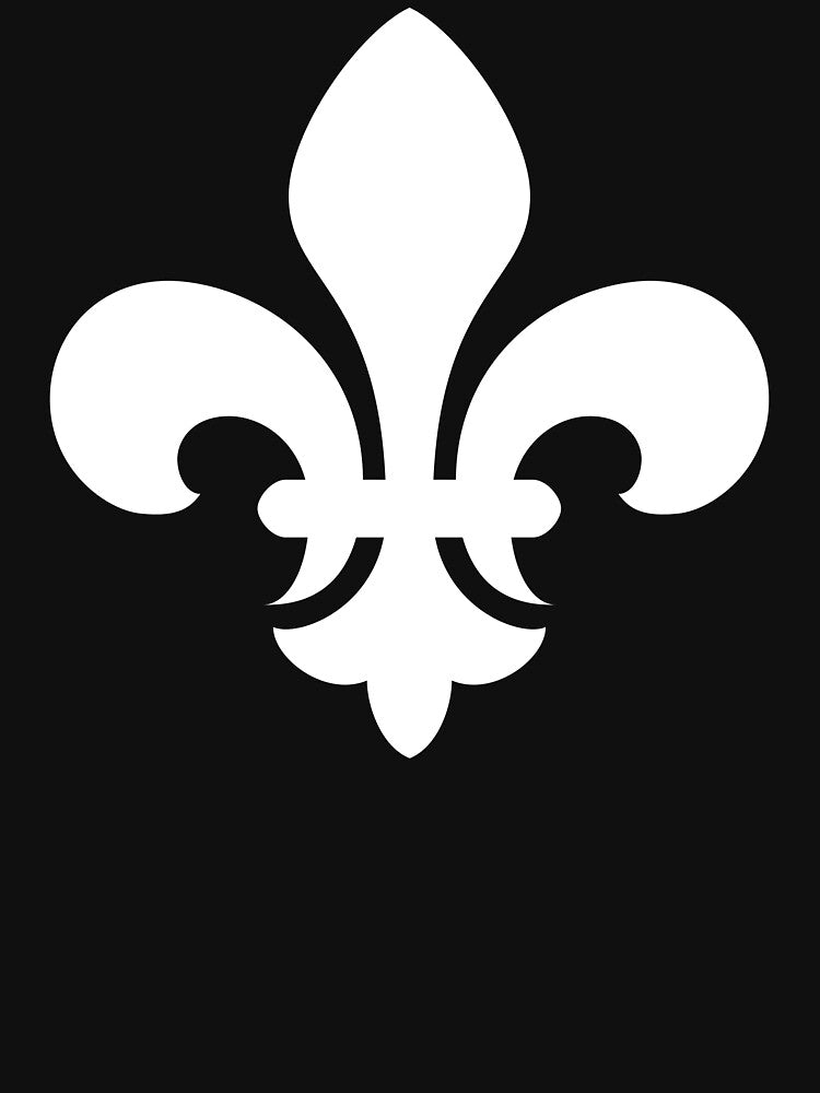 White Fleur-de-Lys symbol by effervescence Unisex