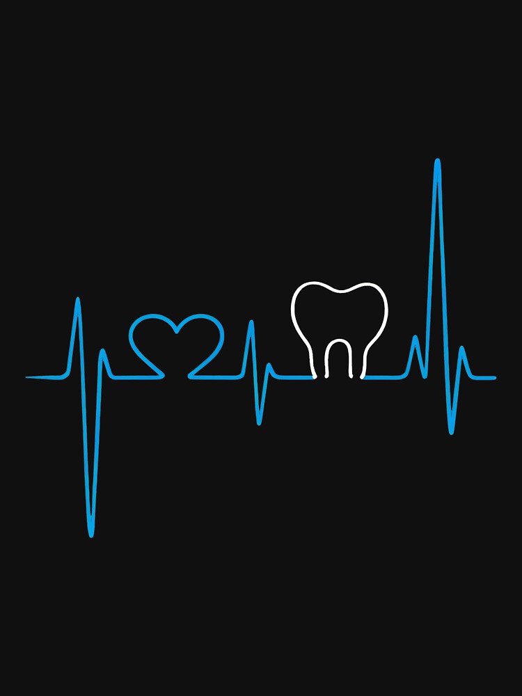 Dental Heartbeat Tooth ECG Design by corlobfrin