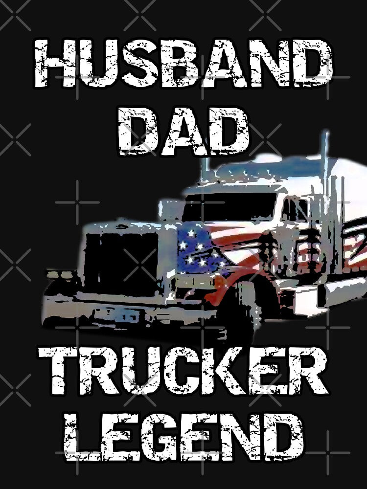 Husband Dad Trucker Legend by Teetans