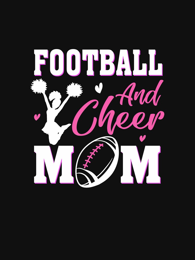 Womens Cheerleading Mom Football And Cheer Mom by gaouzioussama