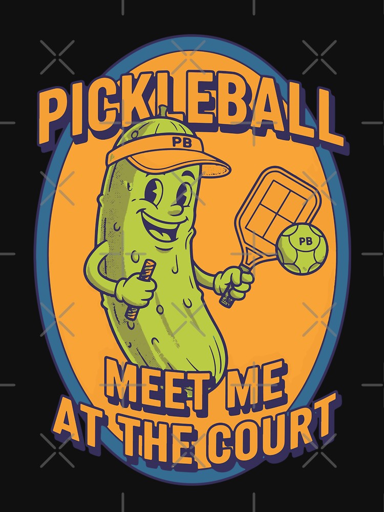 Pickleball Funny Player Meet Me At The Court Play by LuminOrb