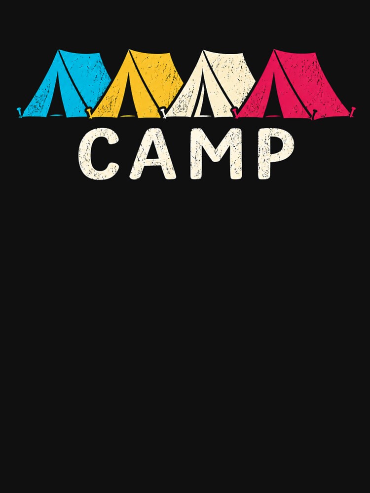 CAMP – Colorful Retro Camping Tents by teemsa