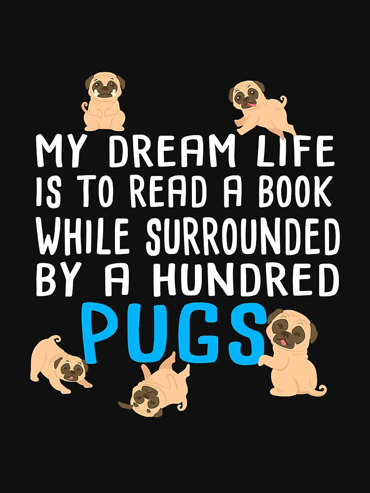 Pug Book Lover Dream Life Dog Lovers by YesterDayCheck