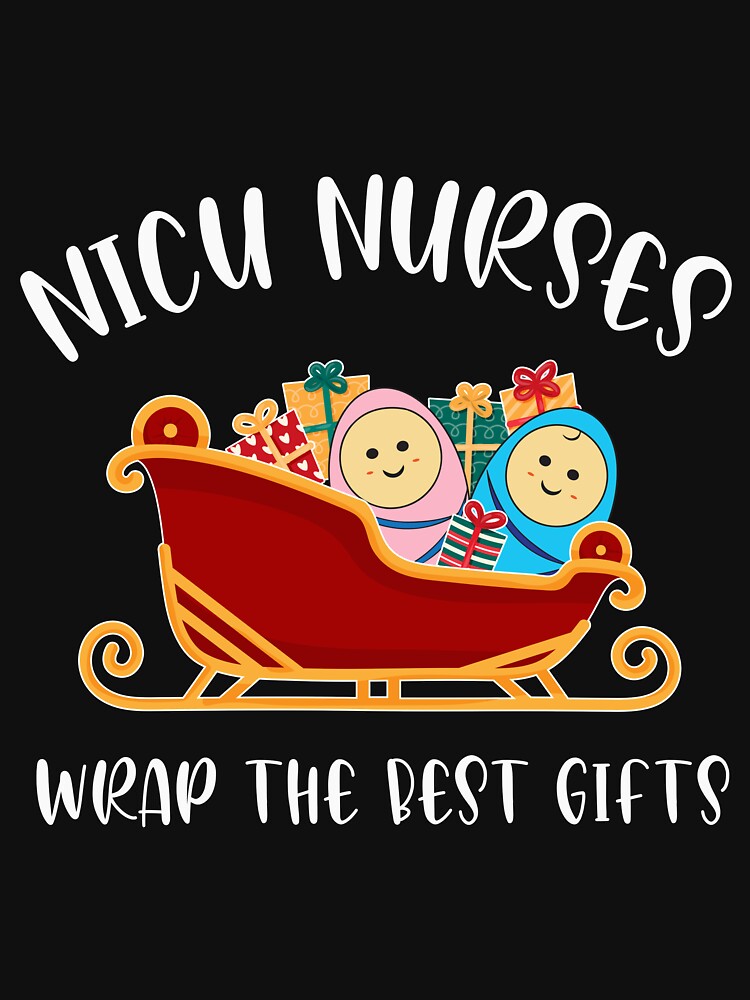 Funny Christmas Design For NICU Nurses Xmas Team Tiny Humans by MortiStolten