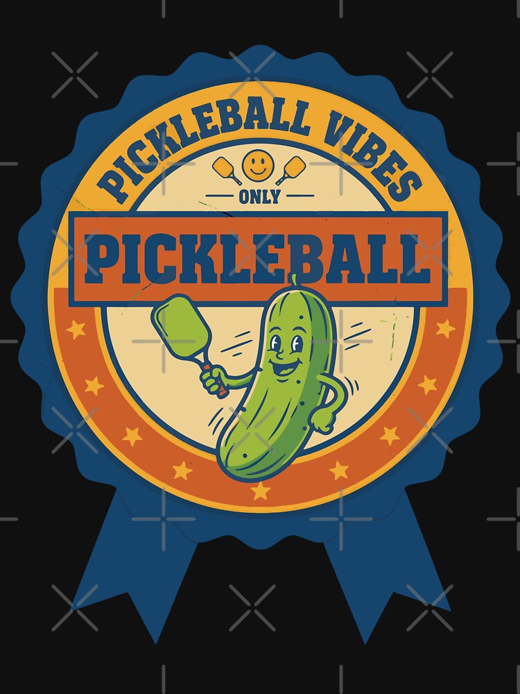 Pickleball Funny Player Pickle Ball Lovers Playing by LuminOrb