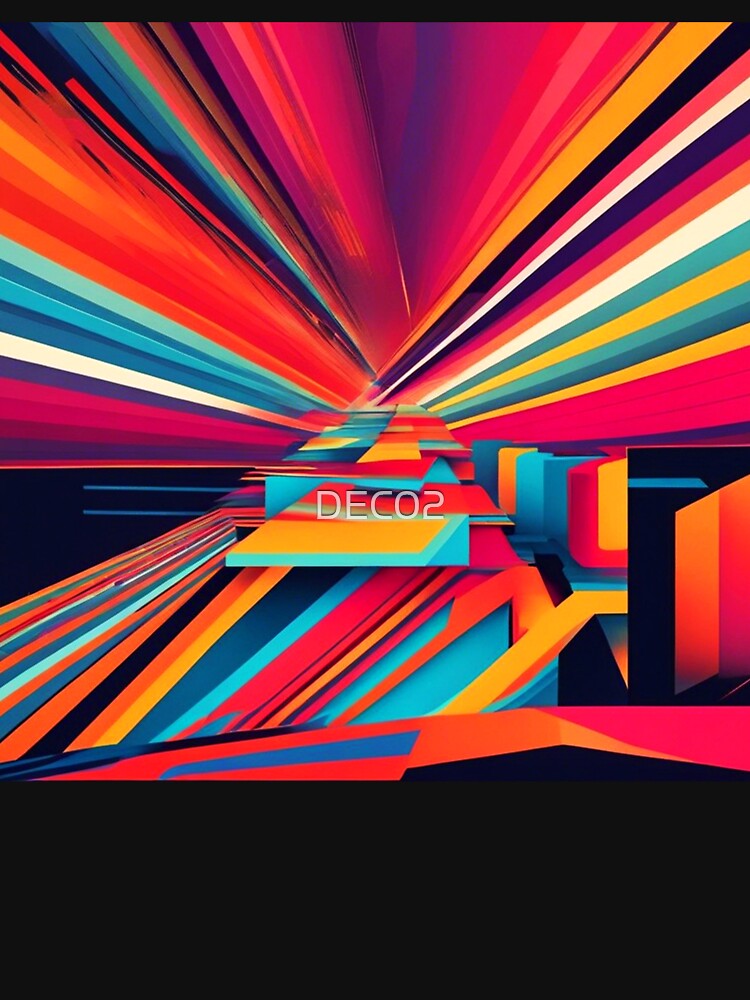 Retro 1970's Nostalgia Colorful Art Designs Abstract by DEC02
