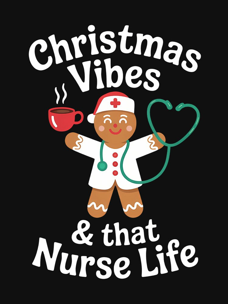 Christmas Vibes Nurse Xmas Nursing by georgiaarsnal