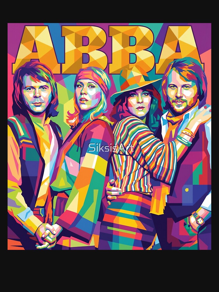 ABBA Colorful Pop Art by SiksisArt