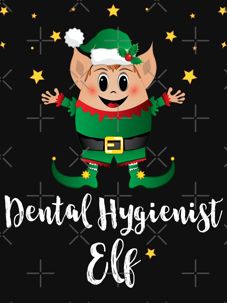 Dental Hygienist Elf Squad Men Xmas Matching Family Group by ZNOVANNA
