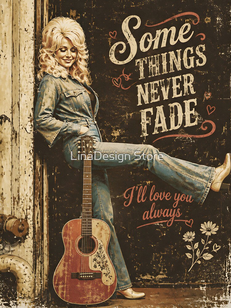 Some Things Never Fade – Vintage Country Western Girl by LinaDesign Store