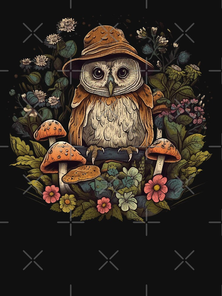 Cottagecore Owl by WhistlingSnail
