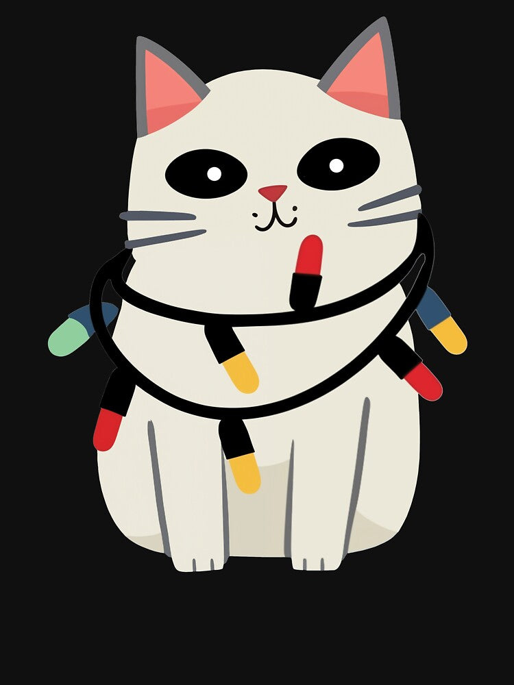 Merry Catmas,  Cute Christmas Cat, cat lovers delight by ArtHideaway