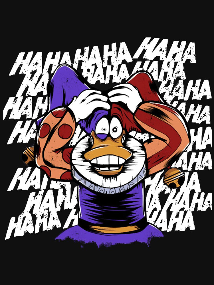 Laughing Duck Cartoon Comedy Meme Design by hamletbit