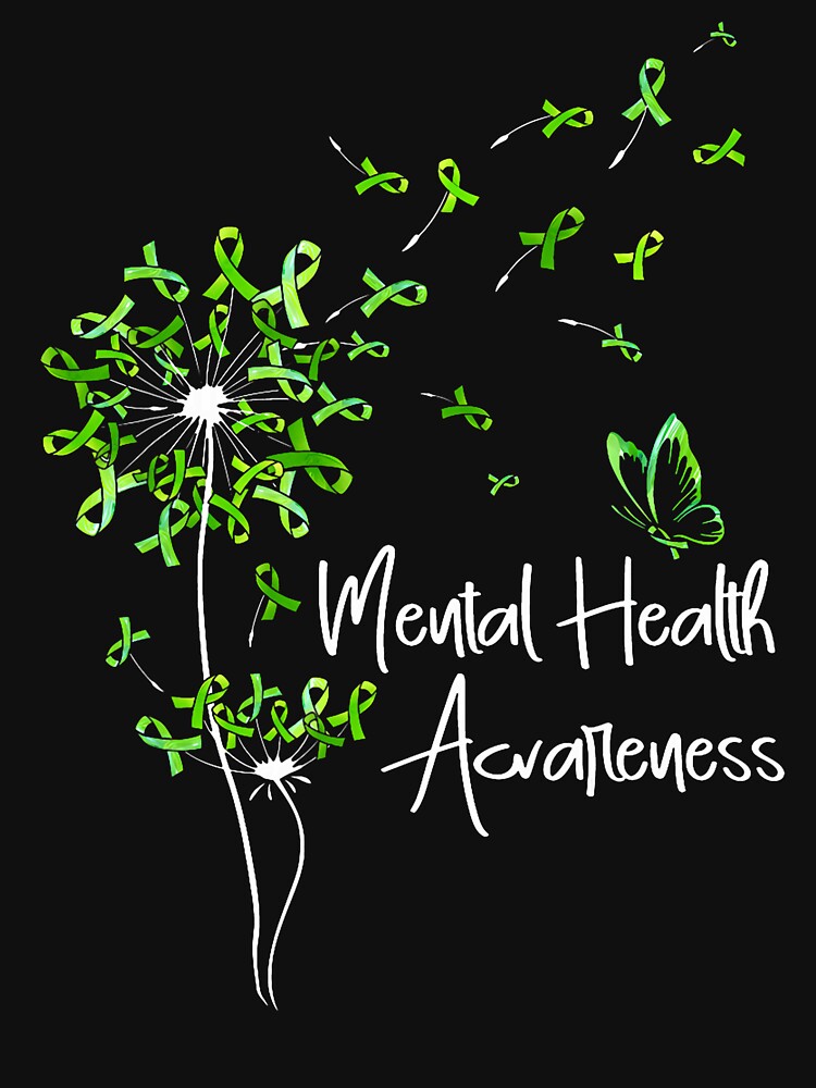 Dandelion Mental Health Awareness in May We Wear Green by dianerobertsss