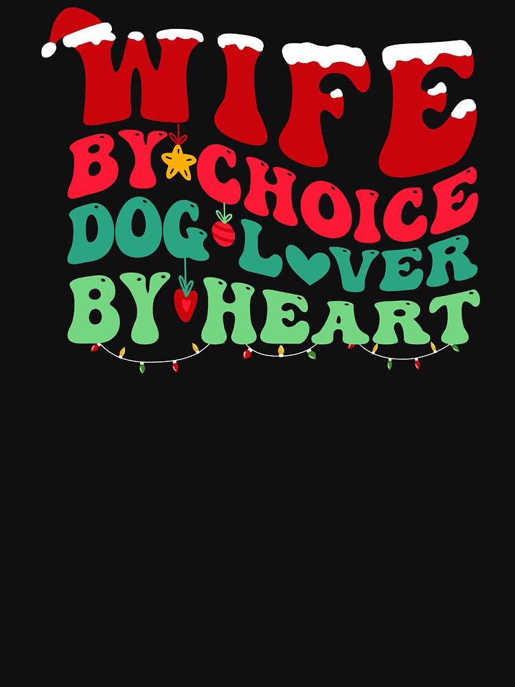 Dog Mom Wife Christmas Xmas Dog Lover Groovy by aymanehammi