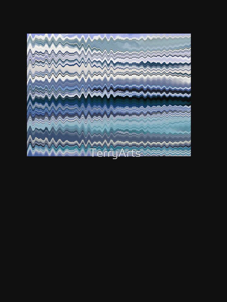 Abstract Ocean Horizontal Lines Coastal Style Décor Beachy Vibes Art 16 of 20 by Beachy
