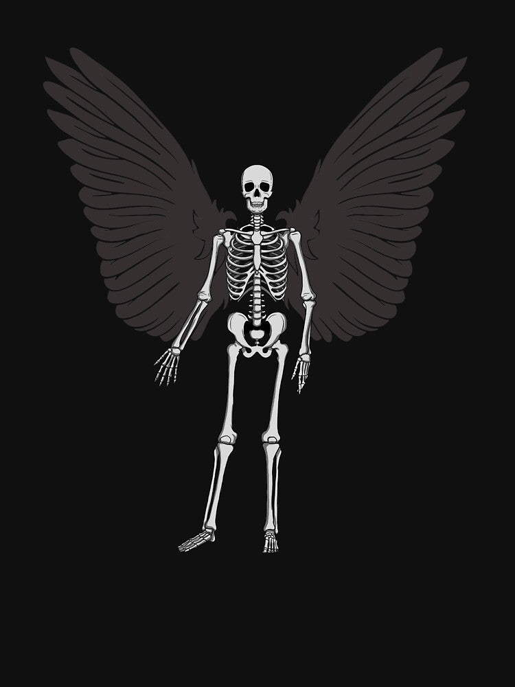 Skeleton Bird Fairycore Grunge Aesthetic Goth Skeleton Gear by DynamicDesign