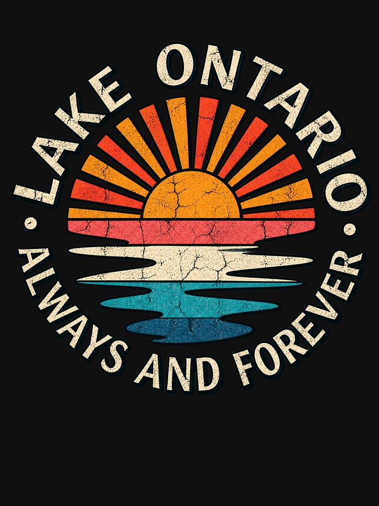 Lake Ontario Always And Forever - Vintage Retro Sunset by TheHellIWontSh