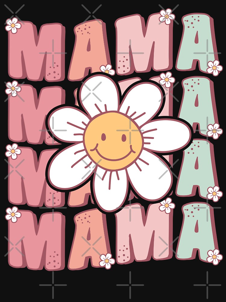 Cute Groovy Mama Retro Daisy Flower by MintedFresh