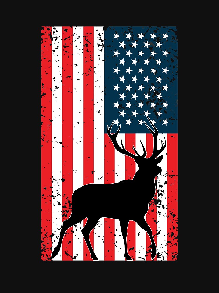American Deer Hunter, Deer Hunting Gift, Deer Antler, Buck, 12 Pointer by Designs4Less