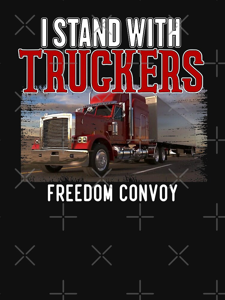 Trucker Support I Stand With Truckers Freedom Convoy by GardNewerd