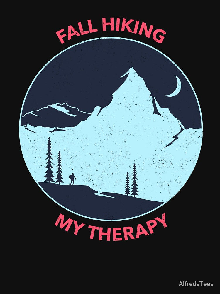 Fall: Fall hiking my therapy 3 by AlfredsTees