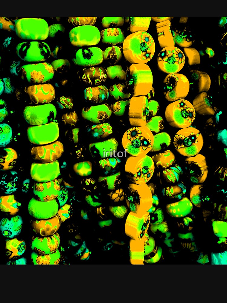 Cheerful strings in Pumpkin& Green colors by Iritof by iritof