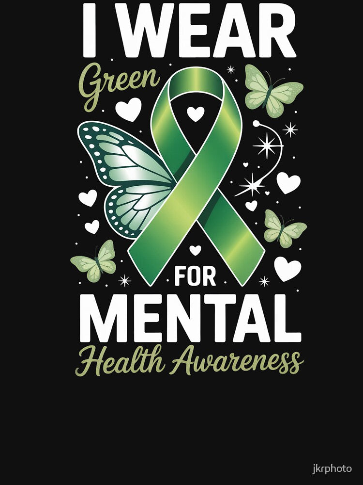 I wear green for mental health awareness by jkrphoto