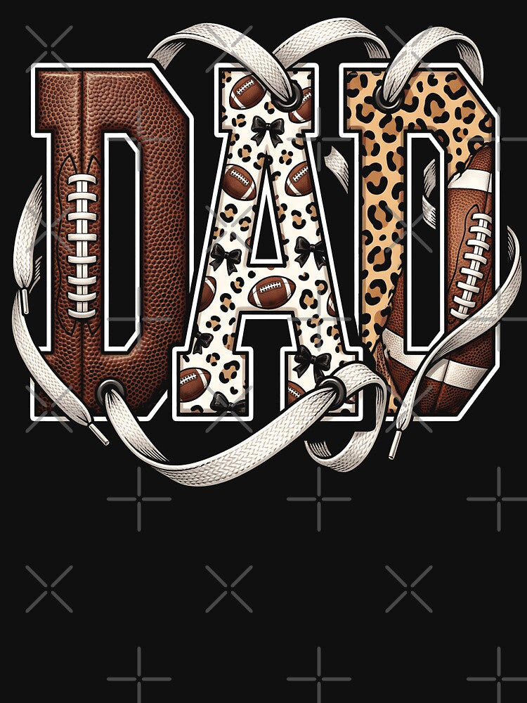 Retro Football Mom Leopard Print Game Day Sports Typography by ArcaneArtistry